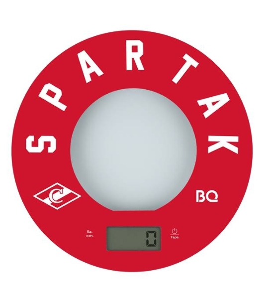Весы кухонные BQ KS1007 Spartak, красный/рисунок