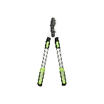 Сучкорез садовый телескопический усиленный облегченный Deli DL580423 630-870мм, макс. диаметр резки 25мм, сталь SK5, тефлоновое покрытие, прорезиненные рукоятки, фото 1