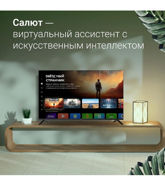 Телевизор Digma 55' DM-LED55UBB40 черный LED UHD 60Hz Салют ТВ