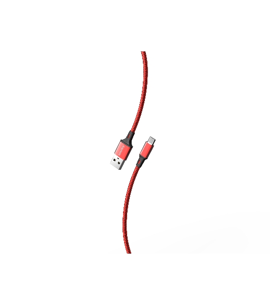 Кабель для зарядки и передачи данных S14 MicroUSB красный/черный, 3 А, 1 м, Smartbuy (iK-12-S14rb)