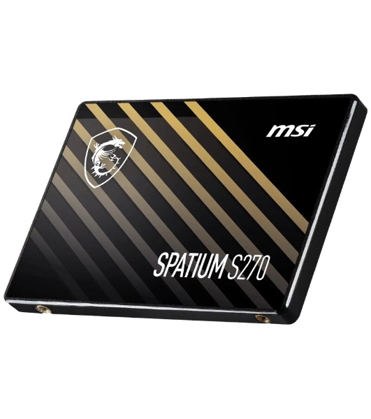 Накопитель SSD MSI SPATIUM S270, 240Gb, 2.5', SATA III, R/W 500/400