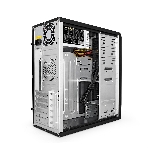 Компьютерный корпус Miditower ExeGate CP-601-UNS450 (ATX, БП UNS450 с вент. 12см, 2*USB, аудио, черный), фото4