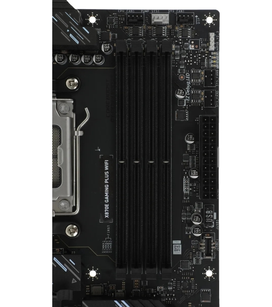 Материнская плата MSI X870E GAMING PLUS WIFI, AM5, AMD X870E, 4xDDR5, 4xSATA, 3xM.2, 1xPCIe 5.0 x16, 1xPCIe 4.0 x4, 2xPCIe 3.0 x1, 1xHDMI, 1xUSB Type-C, 1x5Gb LAN, Wi-Fi 7, Bluetooth 5.4, 2xUSB-C 20Gbps, 1xUSB-C 40Gbps, 2xUSB-A 5Gbps, 2xUSB-A 10Gbps, 4xUSB-A 2.0, 3x3.5 мм, 7.1, ATX