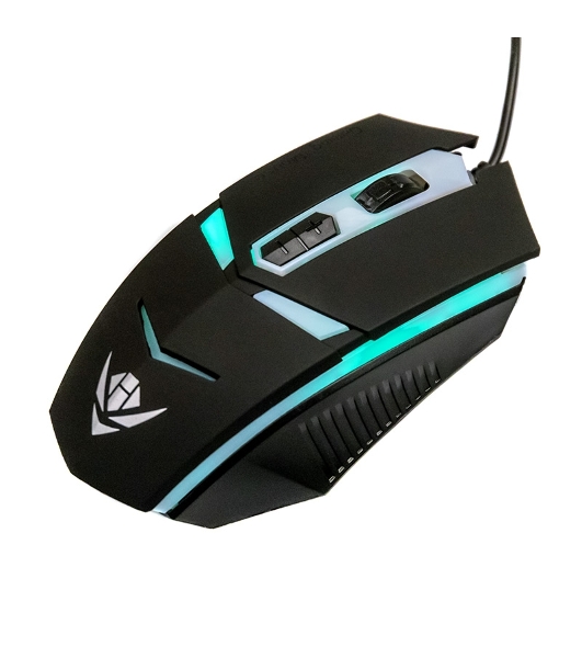 Мышь проводная Nakatomi MOG-02U черный, 1600 dpi, USB, кнопки - 5