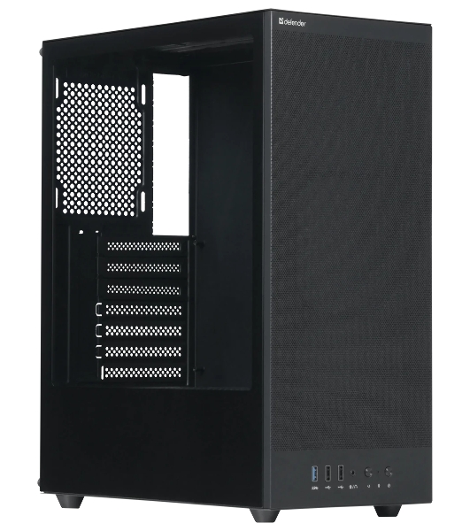 Компьютерный корпус Defender RaptorX черный,ATX,4fans,switchM/BSync