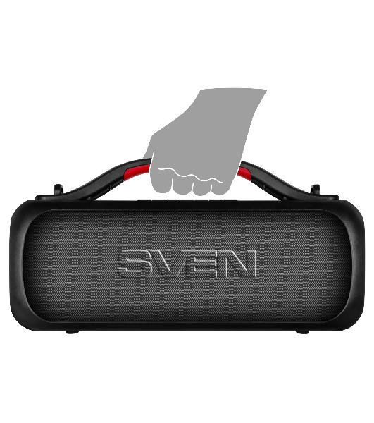 Мобильные колонки SVEN PS-360 2.0 черные 2x12W Bluetooth