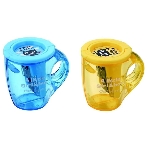 Точилка для карандашей ручная Deli Cup E0551, 2 отверстия, пластик, ассорти, дисплей, фото 1