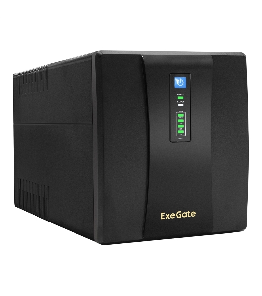 Источник бесперебойного питания ExeGate SpecialPro UNB-1600.LED.AVR.EURO.RJ 1600VA/950W, LED, AVR, 4 евророзетки, RJ45/11, черный