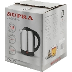 Электрочайник SUPRA KES-1821 серебристый/черный, 1.8 л, 1500 Вт, скрытый нагревательный элемент, фото2