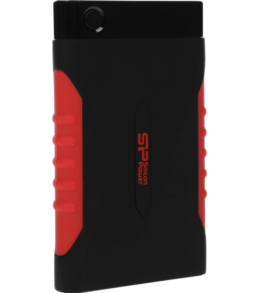 Внешний HDD 2.5' Silicon Power Armor A15, 2TB, USB 3.2 Gen 1 Type-A, 5400 rpm, черно-красный