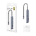 USB-концентратор CUDY UH407, USB Type-C, HDMI, microSD/SD, адаптер/USB Type-C, фото2