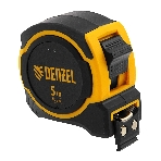 Рулетка Denzel 5м х 25мм, двухкомп. корпус, магнитный обрезиненный зацеп, фото 1