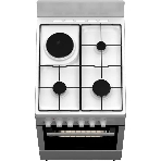 Плита комбинированная Darina 1E КМ241 321 W белый, конфорок 3 газовых и 1 электрическая, духовка 50 л, 50 см x 85 см x 60 см, фото4