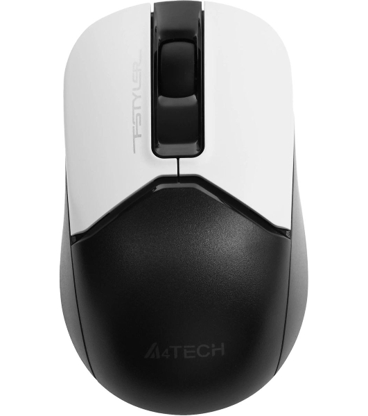 Мышь беспроводная A4Tech Fstyler FB12 белый/черный, 1200 dpi, радиоканал, Bluetooth, USB, кнопки - 3
