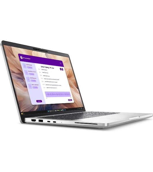 Ноутбук Dell Pro 14 Plus/14.0'/IPS/Intel Core Ultra 7 265U/32GB/1TB SSD/Intel graphics/Linux/серебристый/1.4kg