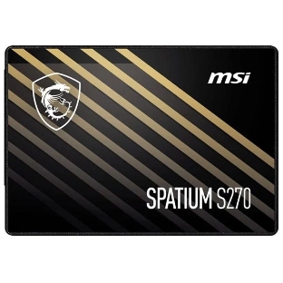 Накопитель SSD MSI SPATIUM S270, 240Gb, 2.5', SATA III, R/W 500/400