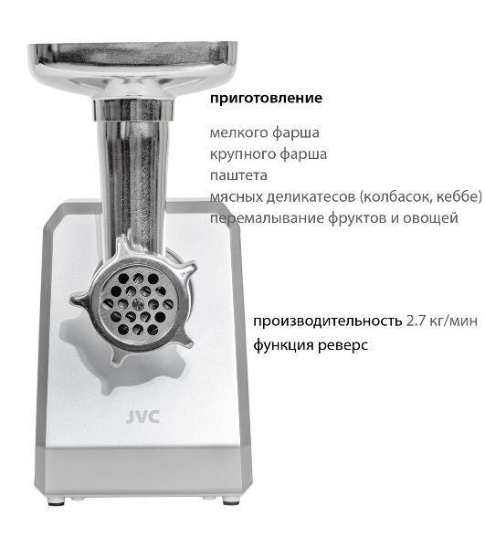 Мясорубка электрическая JVC JK-MG127