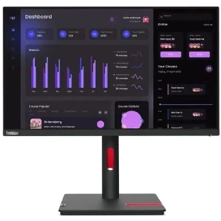 Монитор 23.8' Lenovo ThinkVision T24i-30 IPS 1920x1080, 60 Гц, 4 мс, 16:9, 250 кд/м², HDMI 1.4, DP 1.2, VGA, USB Hub (4x USB 3.2), 3.5 Jack, HDR10, черный