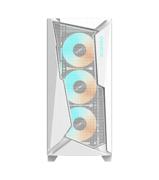 Компьютерный корпус Gigabyte C301 Glass White MidTower, ATX, USB-C x1, USB 3.0 x2, Audio I/O, GPU:400мм, Black, TG