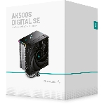 Кулер для процессора DEEPCOOL AK500S DIGITAL SE LGA20XX/1700/1200/115X/AM5/AM4 (12шт/кор, TDP 240W, PWM, Fan 120мм, 5 тепл. трубок, Copper Base, черный) RET (R-AK500S-BKADMN-GJD), фото2