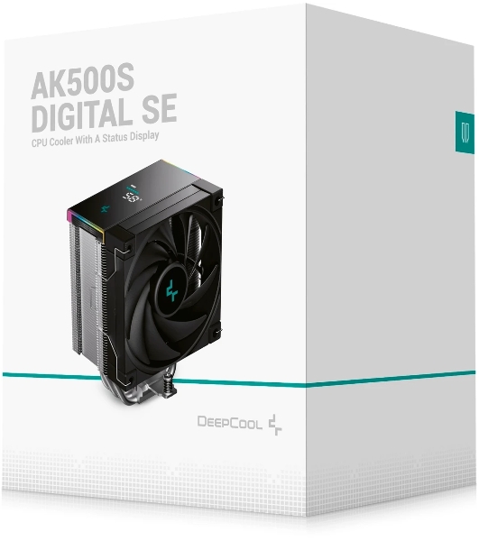 Кулер для процессора DEEPCOOL AK500S DIGITAL SE LGA20XX/1700/1200/115X/AM5/AM4 (12шт/кор, TDP 240W, PWM, Fan 120мм, 5 тепл. трубок, Copper Base, черный) RET (R-AK500S-BKADMN-GJD)