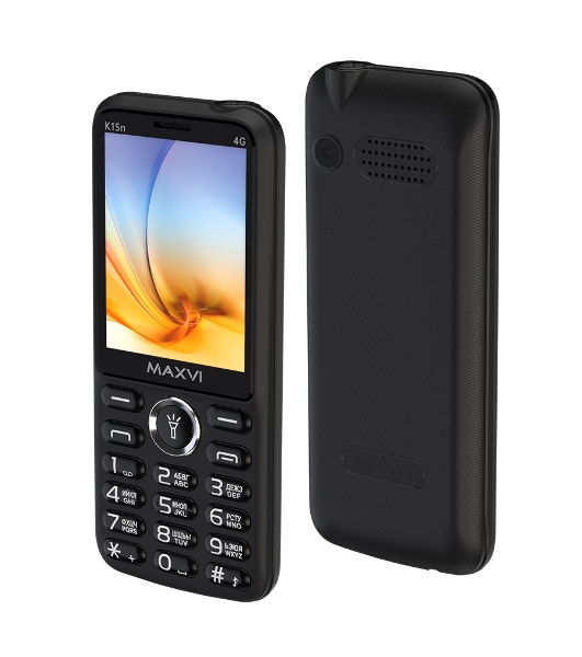 Мобильный телефон Maxvi K15n 4G черный