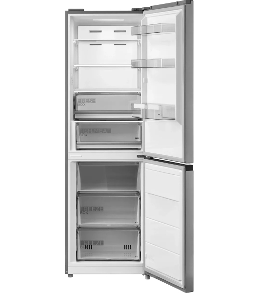 Холодильник Midea MDRB469MGF46I нержавеющая сталь двухкамерный 223/123л морозилка снизу, No Frost