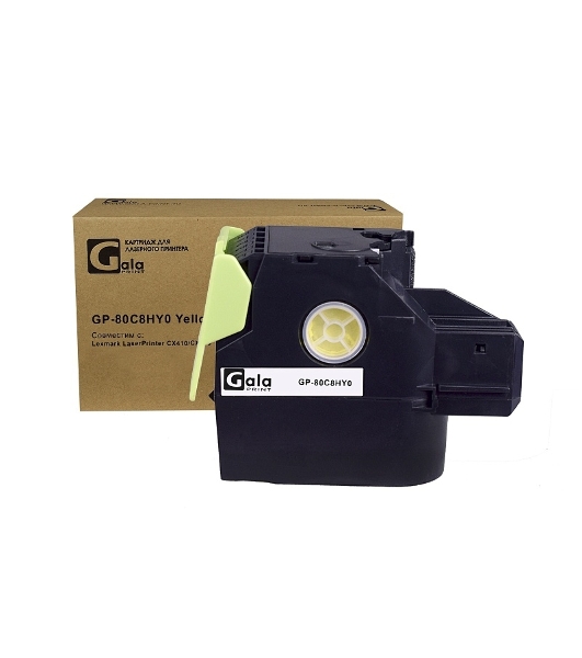Картридж лазерный GalaPrint GP-80C8HY0 желтый (3000 стр) для Lexmark LaserPrinter CX410/CX510