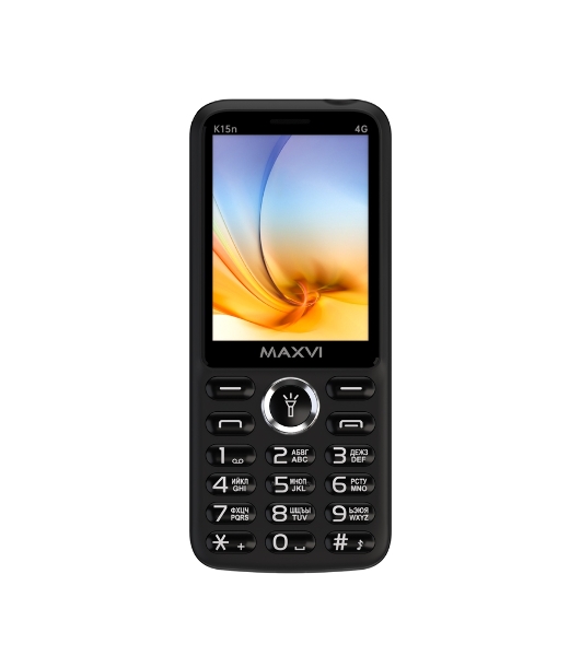 Мобильный телефон Maxvi K15n 4G черный