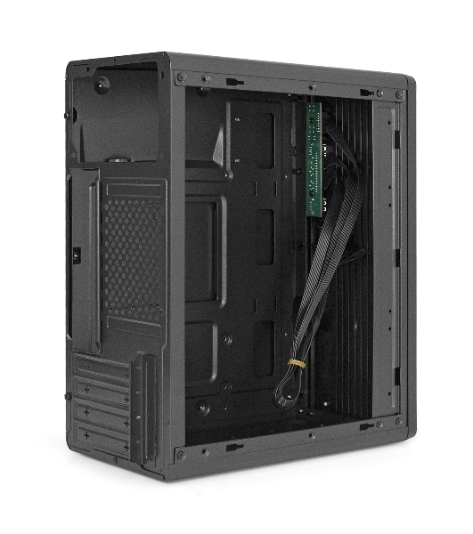 Корпус ExeGate BAA-503-AAA350, Mini-Tower, чёрный, 1 x 80/90 мм, БП 350 Вт