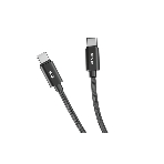 Кабель OLMIO REEL, Type-C - Type-C, 60W 3A, 1.2м, тканевая оплетка, черный, фото2