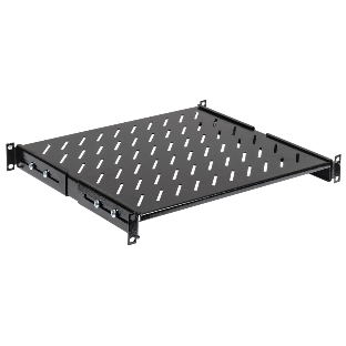 Полка стационарная ITK FS05-600PI-R 1U нагр.:100кг. 19' 600мм черный (упак.:1шт)