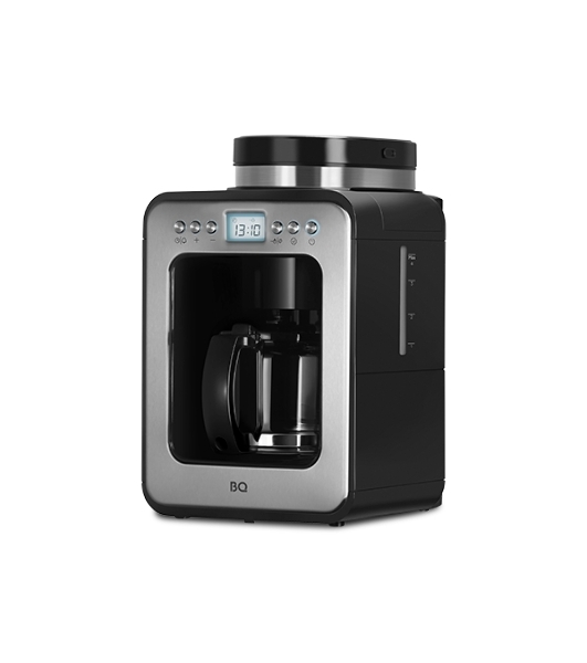 Кофеварка капельная BQ CM7001 серебристый/черный, исп. кофе - молотый/зерновой, 0.6 л, 600 Вт