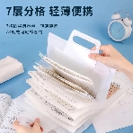 Папка-портфель Deli 72610 7 отделений, A4 полипропилен прозрачный, фото2