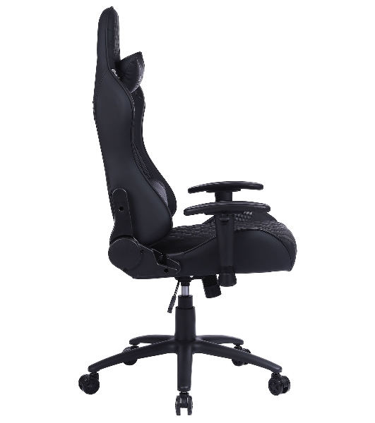 Кресло Cactus CS-CHR-030BL черный, экокожа, подголовник