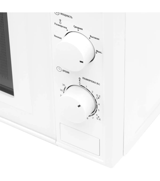 Микроволновая печь SunWind SUN-MW051 белый, 20 л, 700 Вт, переключатели - поворотный механизм