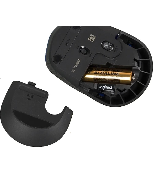 Мышь беспроводная Logitech M171 синий, 1000 dpi, радиоканал, USB, кнопки - 3
