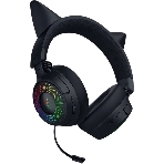 Гарнитура Razer Kraken Kitty V3 Pro чёрный, беспроводная + проводная, радиоканал, до 70 ч, подсветка, фото6