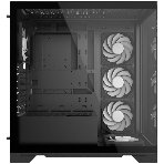 Компьютерный корпус XPG INVADER X BLACK (INVADERXMT-BKCWW) Mid-Tower Gaming ATX PC Case with Panoramic View, Tempered Glass Panels, and RGb Lighting Black, фото3