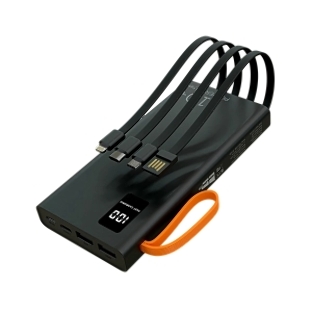 Портативный аккумулятор MORE CHOICE (4620202550538) PB22-10 с кабелем 2USB 2.1A - 10000mA черный