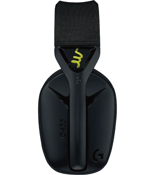 Гарнитура Logitech G435 чёрный-жёлтый, беспроводная, радиоканал, до 18 ч