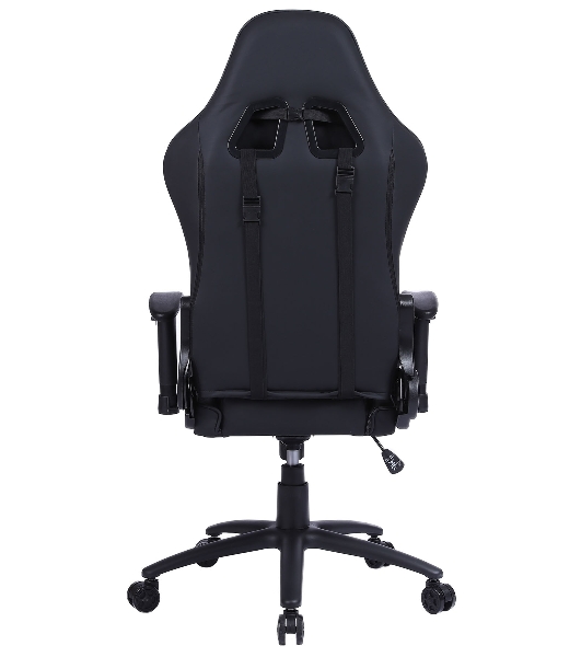 Кресло Cactus CS-CHR-030BL черный, экокожа, подголовник