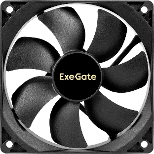 Вентилятор для корпуса ExeGate ExtraSilent ES12025S3P черный, 120 мм, 1300 об/мин, 22 дБ, 3 pin