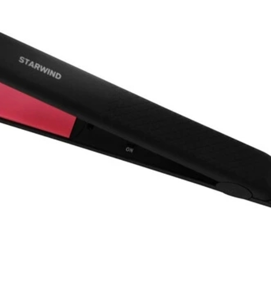 Выпрямитель для волос Starwind SHE5500 черный/розовый, 25 мм, 200 °C, 1 режим