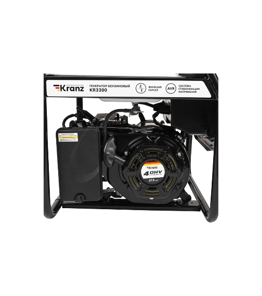 Электрогенератор бензиновый Kranz KR3300, 3.3 кВт, 94.1 дБ, 48 кг