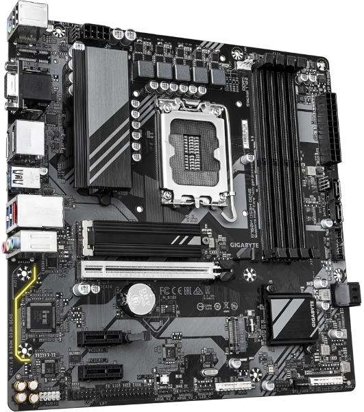 Материнская плата Gigabyte B760M DS3H GEN5, LGA 1700, Intel B760, 4xDDR5, 4xSATA, 2xM.2, 1xPCIe 5.0 x16, 2xPCIe 3.0 x1, 1xVGA, 1xHDMI, 2xDP, 1x2.5Gb LAN, 1xUSB-C 10Gbps, 3xUSB-A 5Gbps, 2xUSB-A 2.0, 1xPS/2, 3x3.5 мм, 7.1, mATX