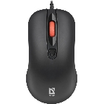 Мышь проводная Defender Omega MB-522 черный, 1600 dpi, USB, кнопки - 4, фото 1