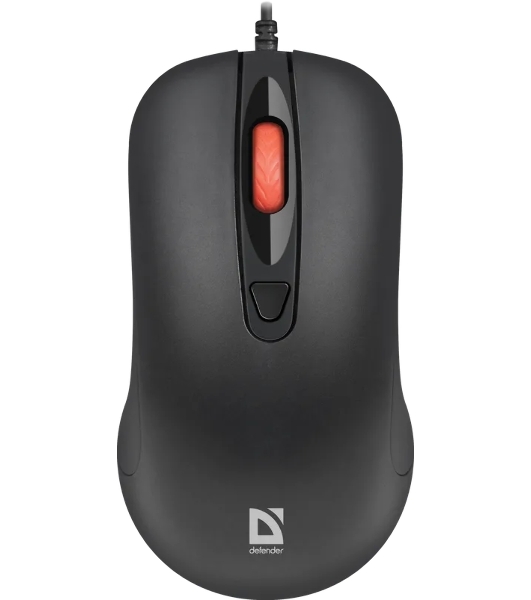 Мышь проводная Defender Omega MB-522 черный, 1600 dpi, USB, кнопки - 4