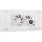 Система жидкостного охлаждения ID-Cooling SL240 белый 120мм алюминий+медь 2000rpm 30db 4-pin 300W, фото2