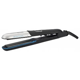 Выпрямитель для волос Rowenta Liss&Curl Ultimate shine SF6220D0 черный/металлик, 25 мм, 230 °C, 5 режимов